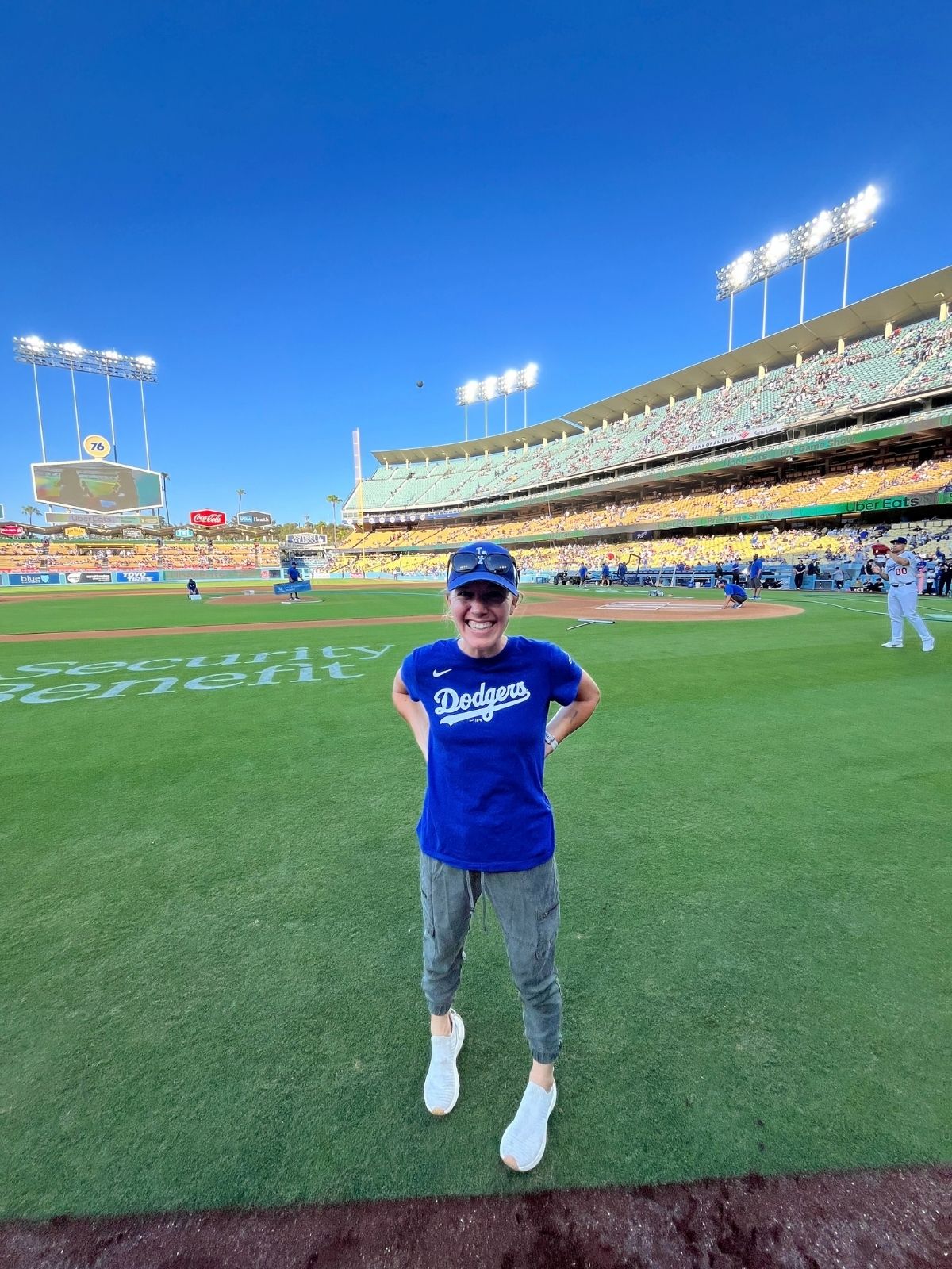 Kate Olson at Dodger Stadium